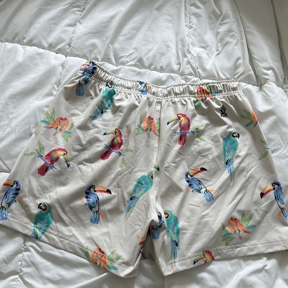 Tropical Parrot Print Women's Shorts - Picture 7 of 7